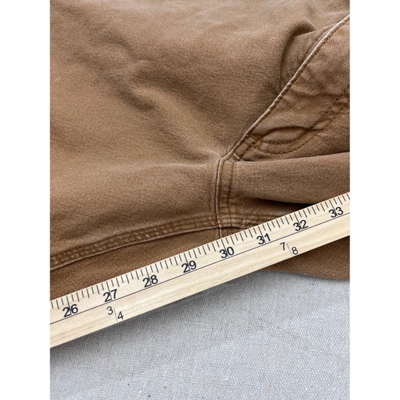 Carhartt Relaxed Fit Duck Utility Work Pants Tan 38x32 Mens Carpenter Style - Picture 5 of 13